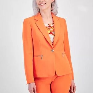 NY&Co 7th Ave Orange Blazer Jacket‎